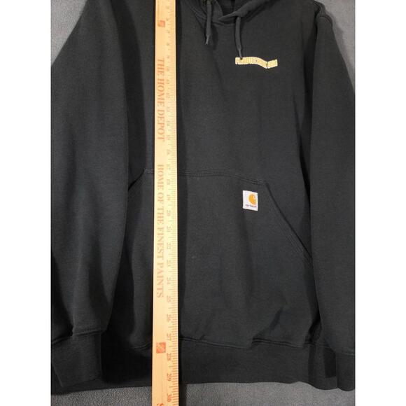 Carhartt Hoodie Black Original Fit Size L Fluidtechnik USA Logo #2 - Picture 4 of 8